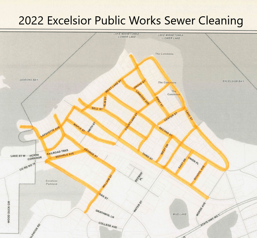 2022 Sewer Cleaning Map