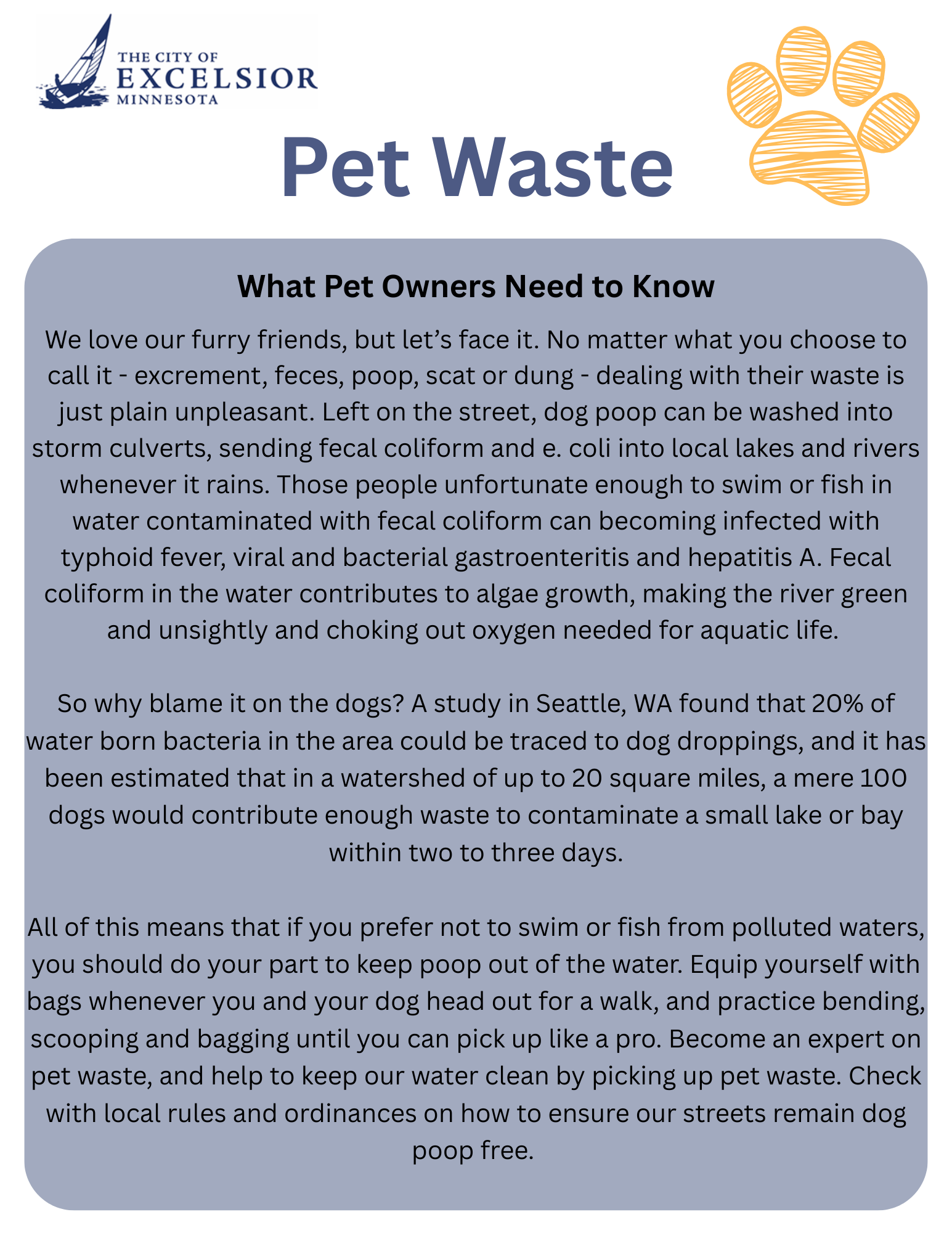 Pet Waste